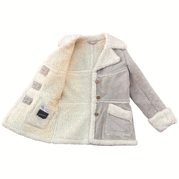 Vintage Genuine Suede Wool Patchwork Coat - Picture 3 of 8